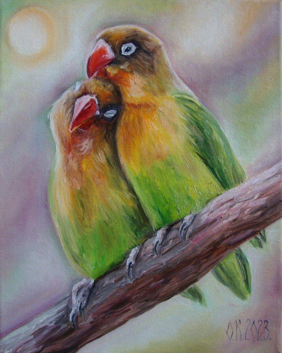 Lovebirds by Olga Knezevic