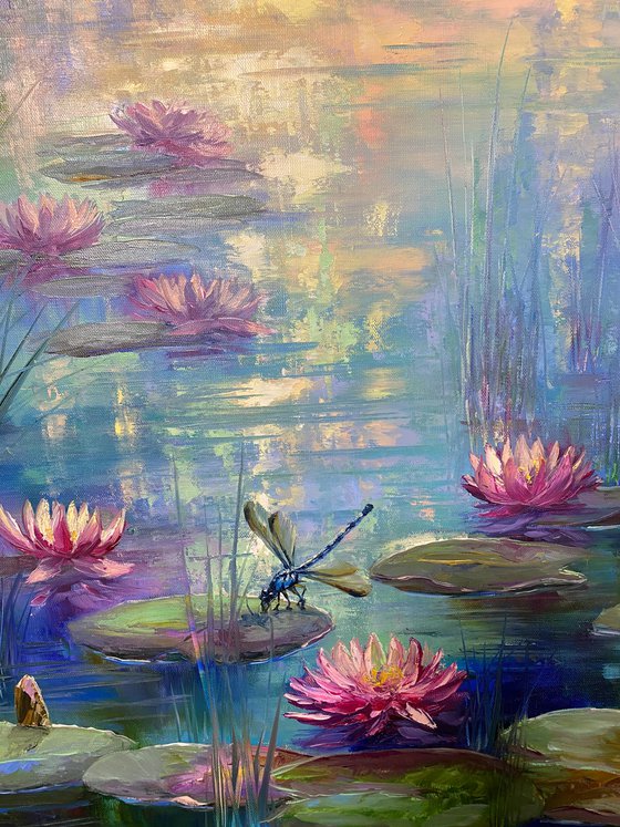 Time to contemplate ... pond, water lilies, Monet