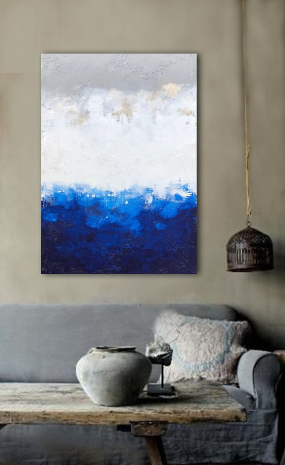 beyond raw blue (120 x 80 cm) Dee Brown Artworks