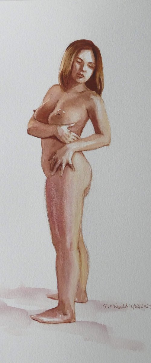 Standing female nude by Rory O’Neill