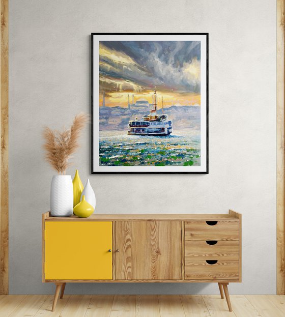 "Evening Sea Sunset"