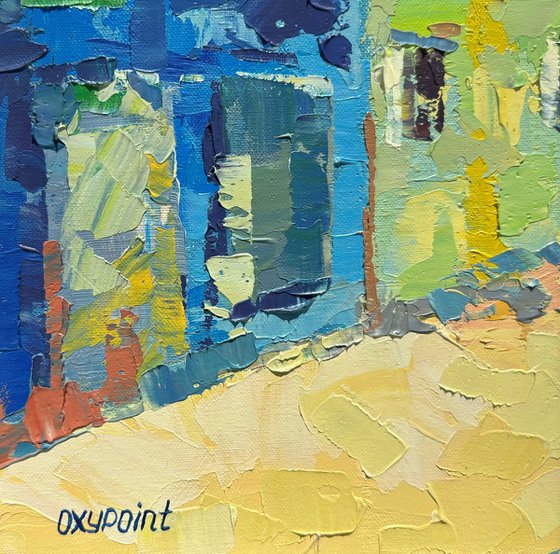 "The colorful streets of Burano"