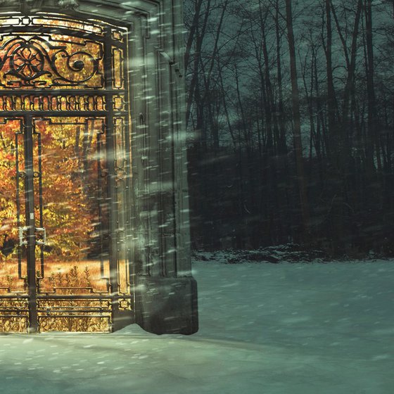 Fine Art Photography Print, Door to Summer, Fantasy Giclee Print, Limited Edition of 10