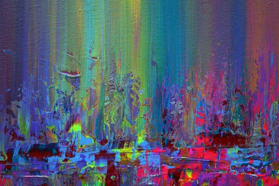 Neon Colored Soundwave