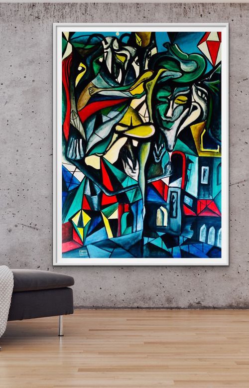 canvas 5 by František Florian by Frantisek Florian