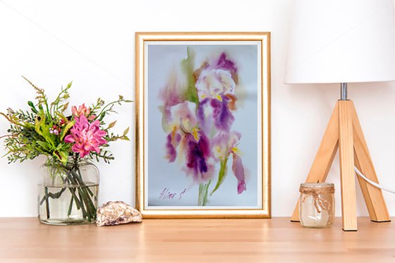 Purple irises