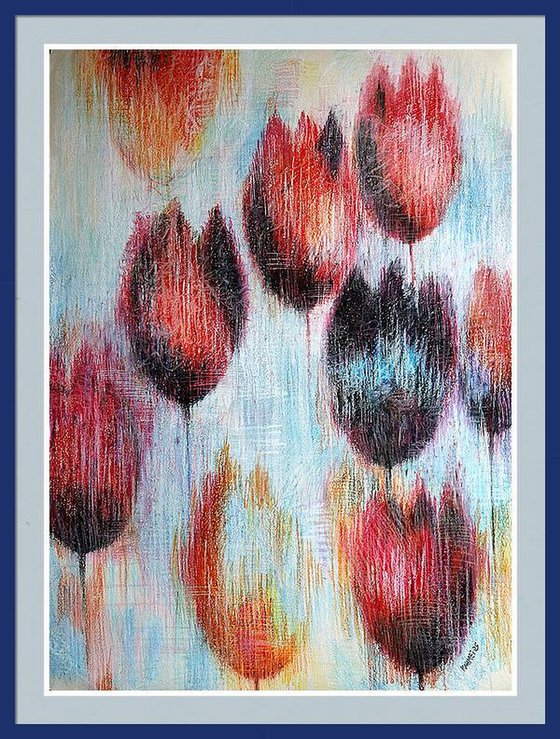 Multicolored Tulips 1
