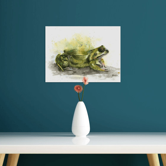 Frog - Original Watercolor Painting