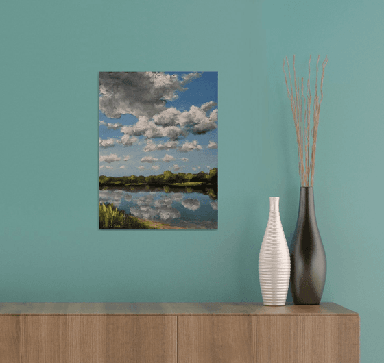 Clouds over the lake