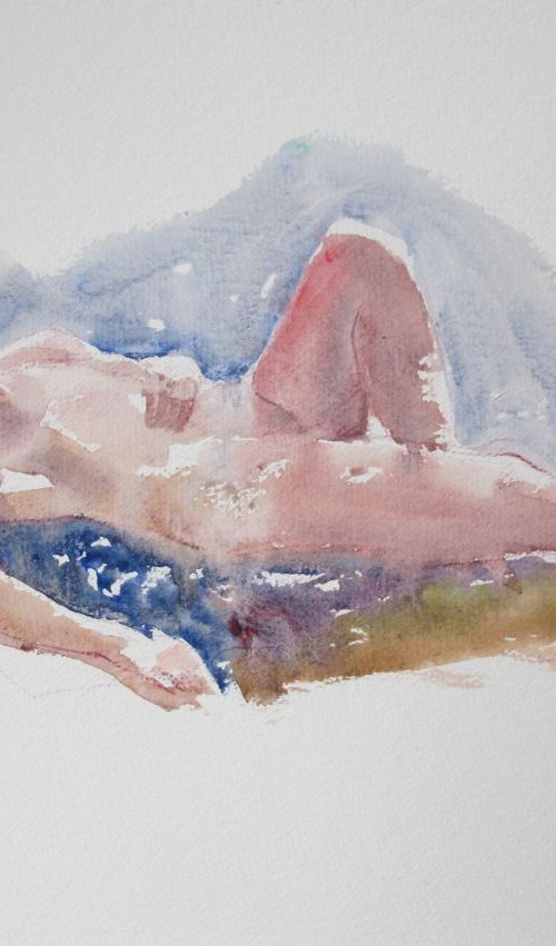 reclining female nude by Rory O’Neill