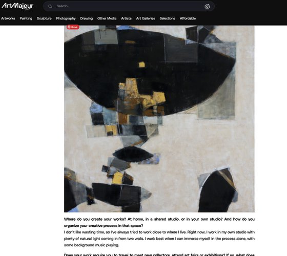 Large abstract painting