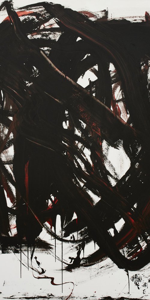 Doing Vertical Strokes / Night 2 by Simon Findlay