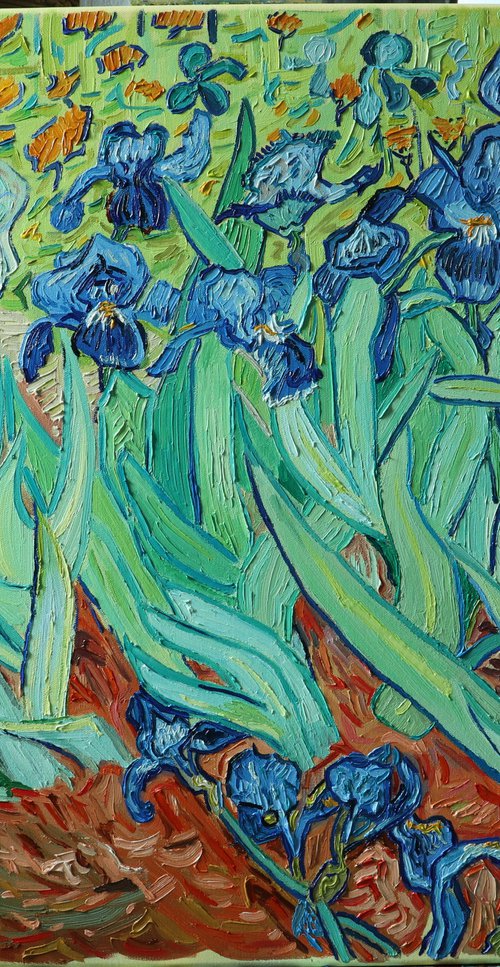 Irises - Van Gogh hommage by Robin Funk