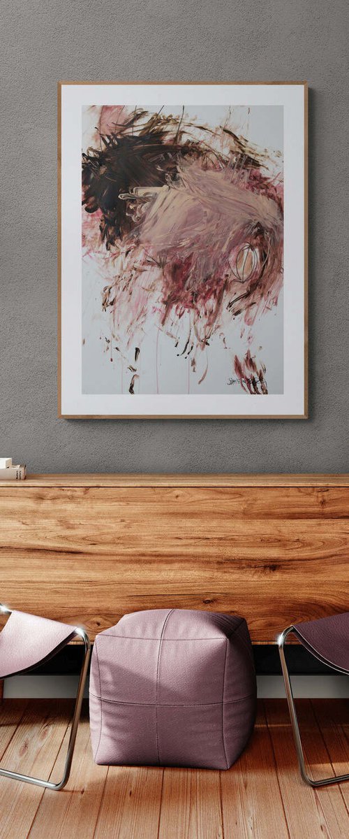 She Paints Outside the Lines No. 7 by Daniela Schweinsberg