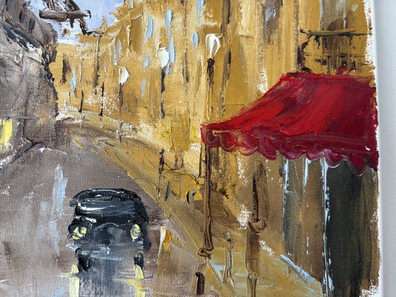 Parisian street, Eiffel tower