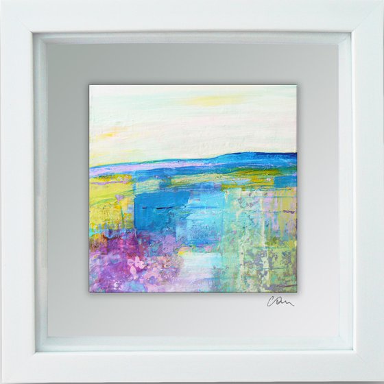 Framed ready to hang original abstract - abstract landscape #6