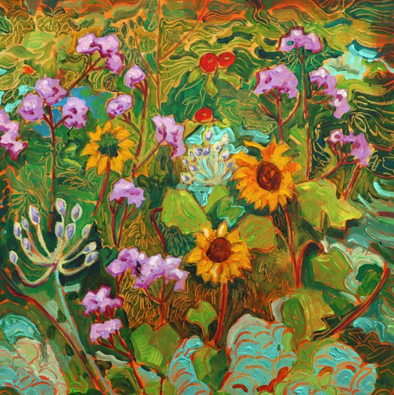 Disorderly Summer - Impressionist Flower Border