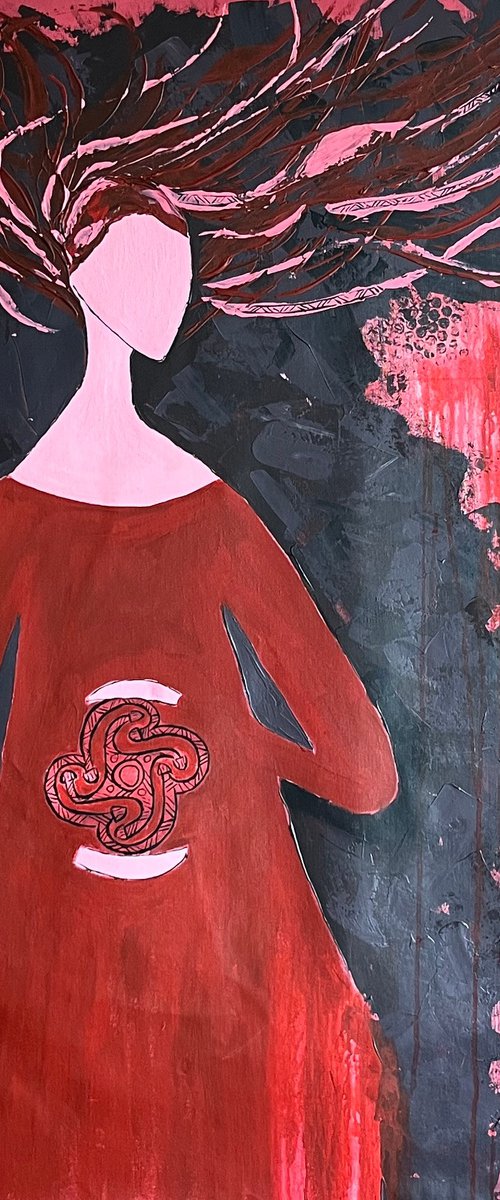 Woman Original Painting by Halyna Kirichenko