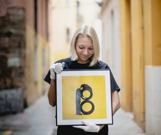 Synesthetic Letters - B (Framed)
