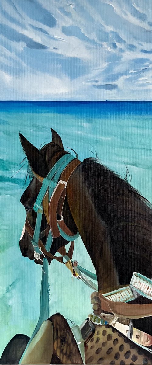 Horse ride 50x40 cm by Myroslava Denysyuk