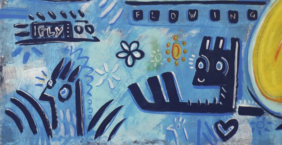 LET'S FLY TOGETHER 119x214cm