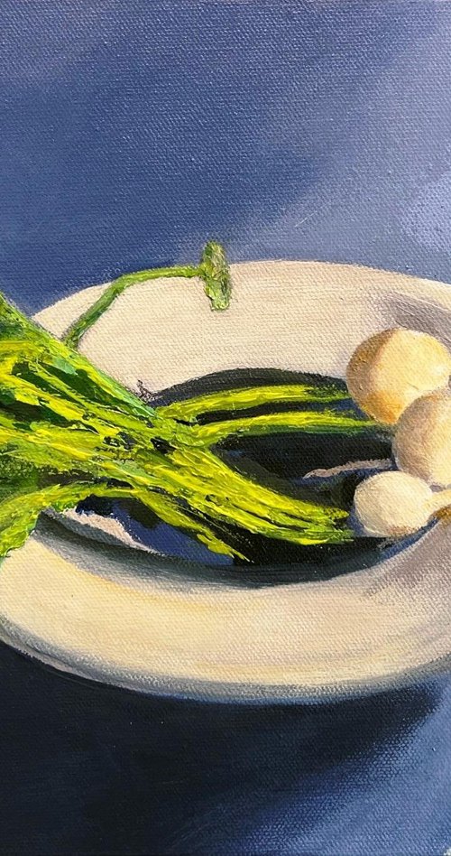 White Radishes by MaryAnne McKernie