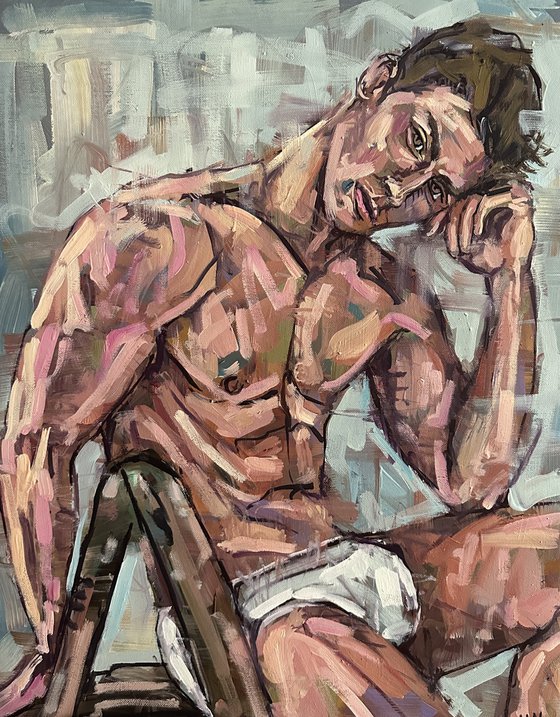 Male nude figure