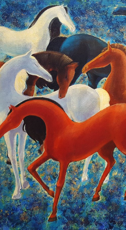 Six Horses by Vadim Vaskovsky