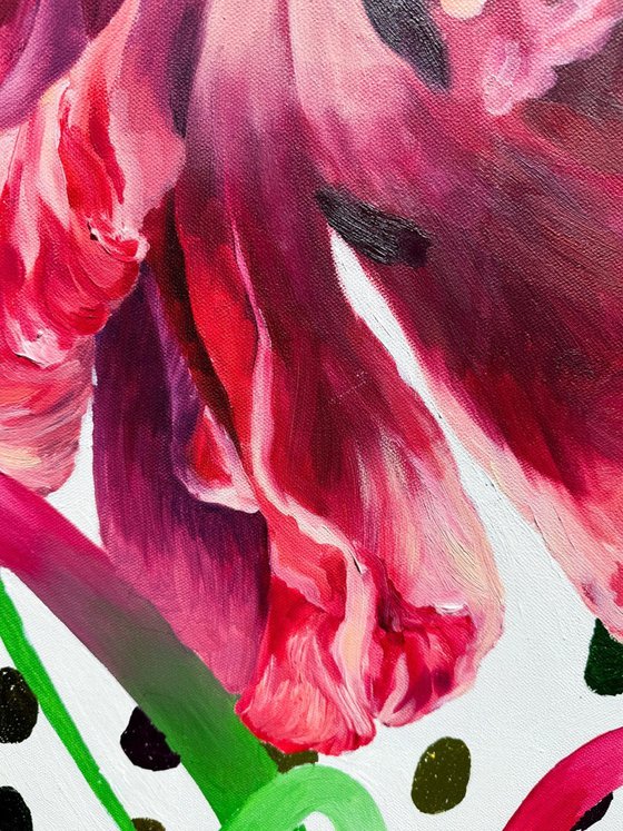 Dancing light on Magenta