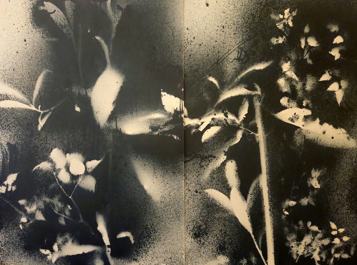 Surrealistic Botanical Acrylic Painting By Stefano Mazzolini, 57 X 41", Rf1413, Original Artwork