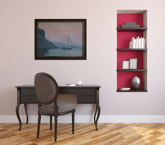 Sunset. Italian beach