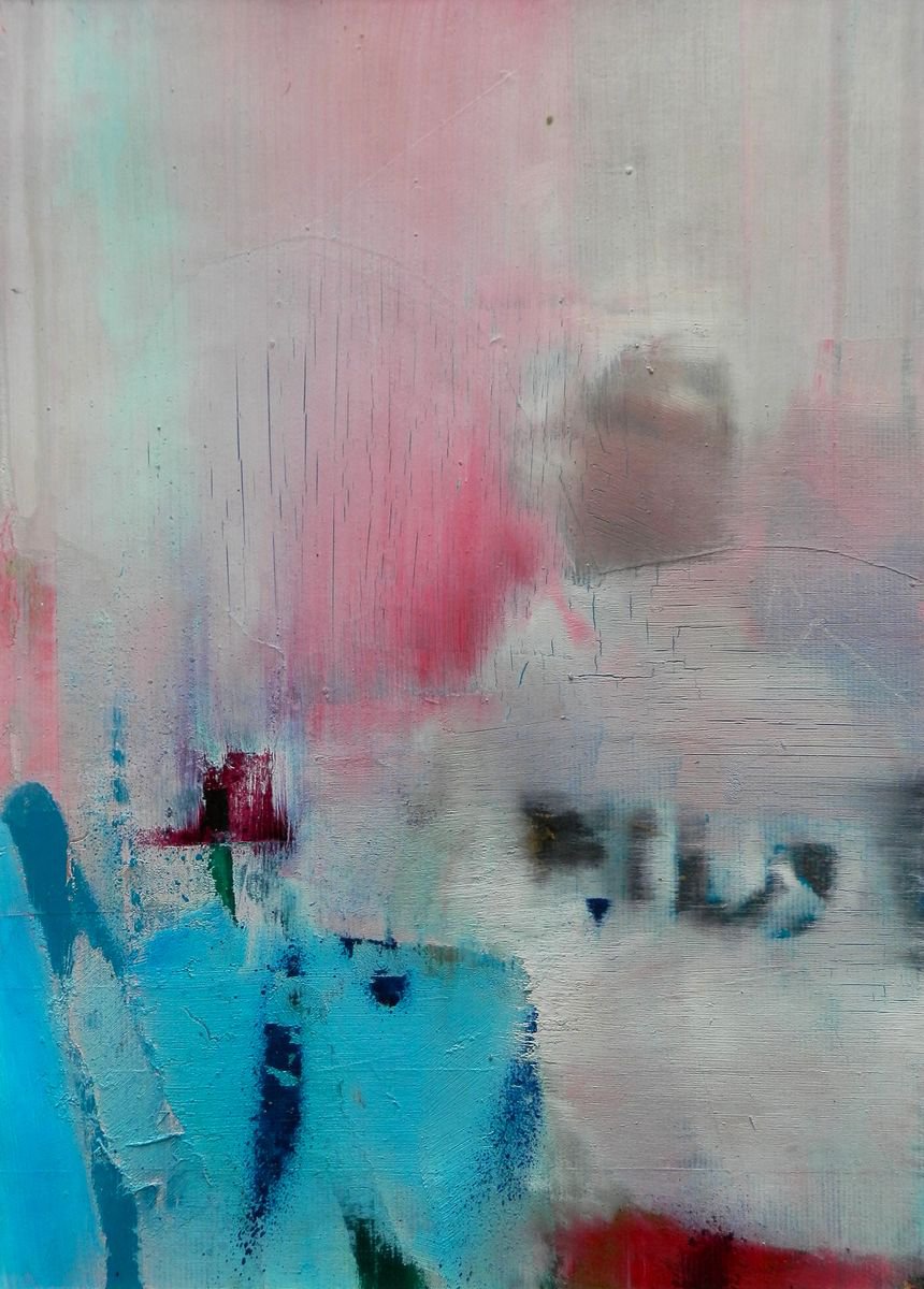 Urban And Pop Portrait Oil Painting By Milos Hronec, 8 X 11", Still Fresh 12, Original Artwork