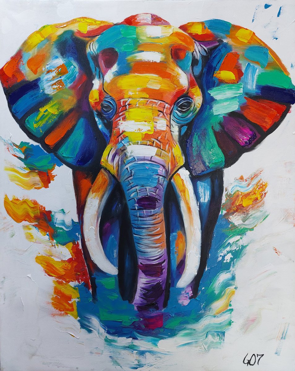 Majestic Wisdom By Gregory George Kalinga, 31 X 39, Artwork For Sale On Artfinder