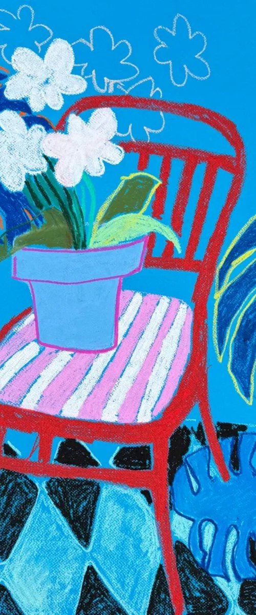 Red Chair Still Life by Sasha Robinson