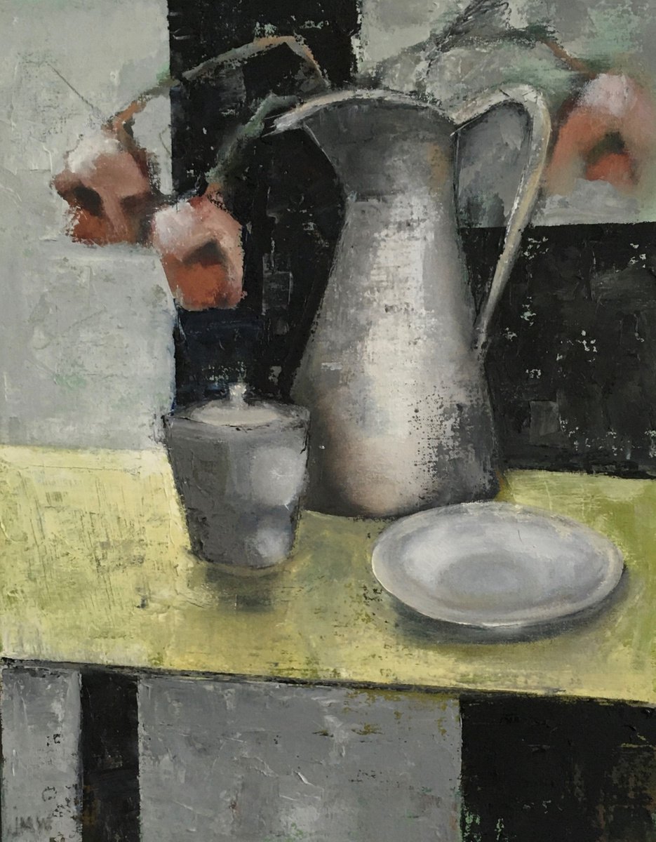 A Jug, a Cup and a Saucer by Judith Fisher