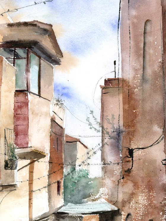 Jerusalem (Old City) - watercolor painting