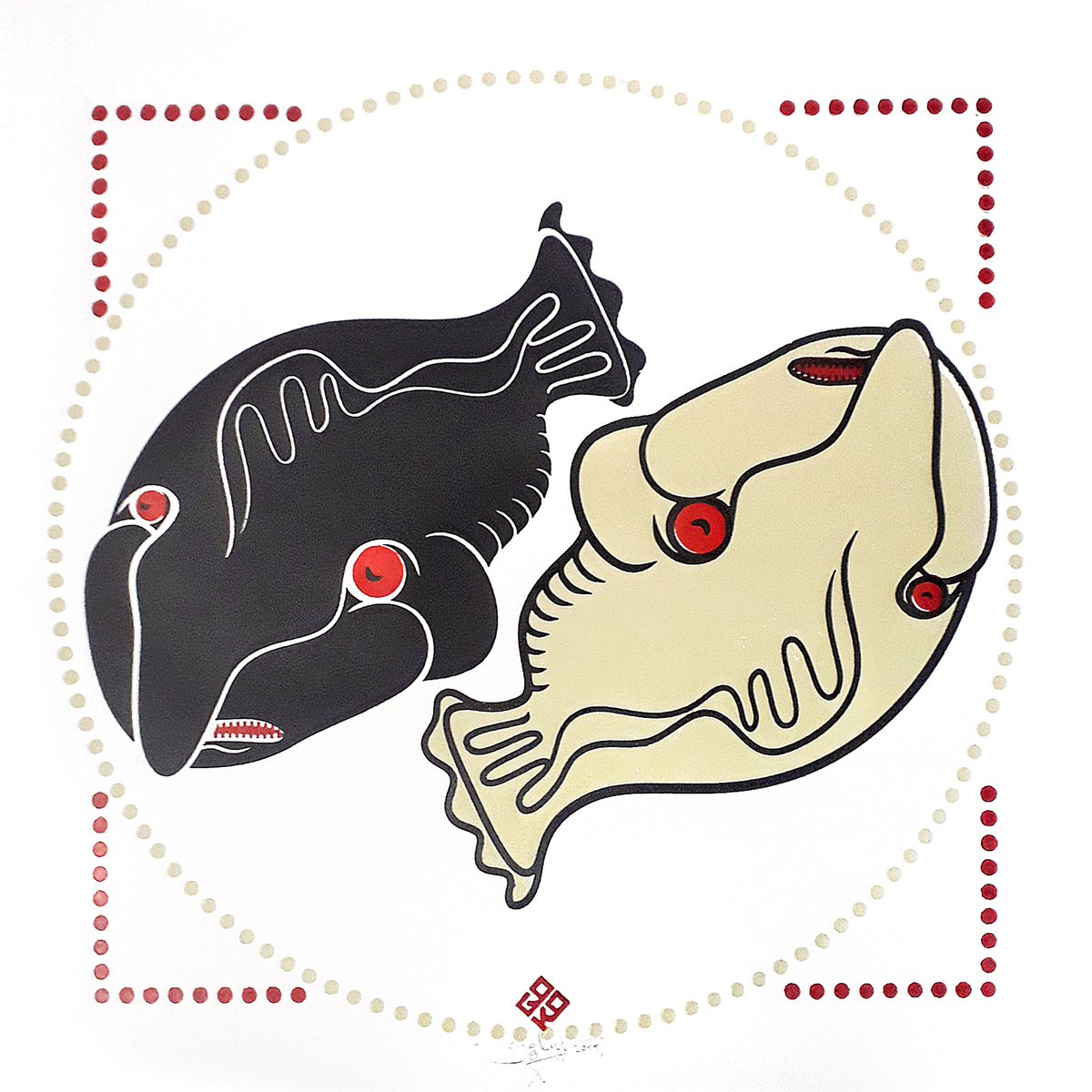 Illustrative Print , Blobfish 02 By Gokhan Okur, 20 X 20, Artwork For Sale On Artfinder