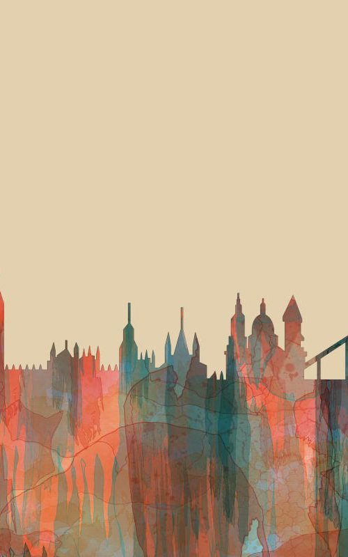 London England Skyline - Navaho by Marlene Watson