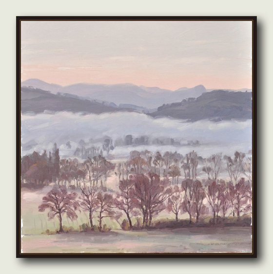 April 5, Loire valley, mists at sunrise