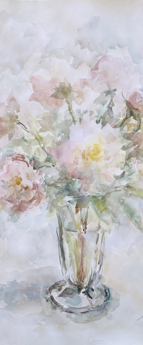 Peonies 50x65 cm 2025 by Elena Klyan