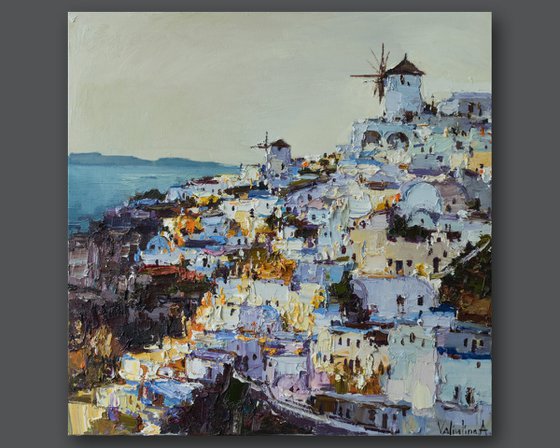 Santorini, Greece - Original landscape painting