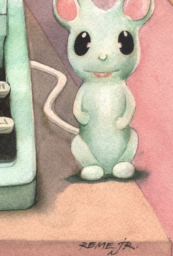 Computer with silent movie player