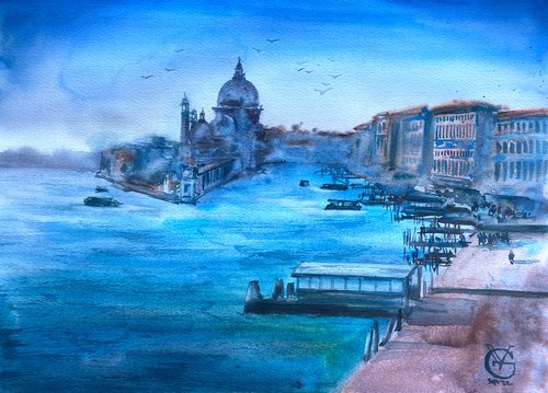 San Marco Basin - Morning by Valeria Golovenkina