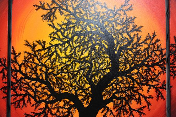 Silhouette tree of life