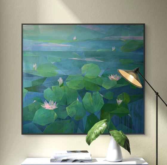 After Claude Monet: Water Lilies (Abstract)