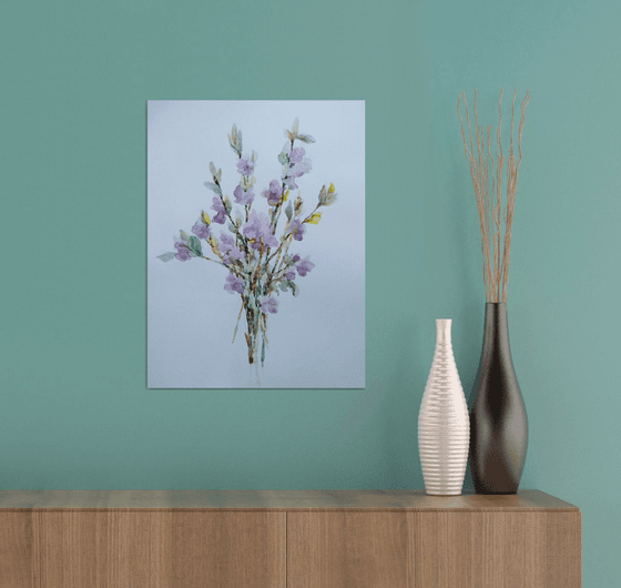 Spring bouquet. Original watercolour painting.