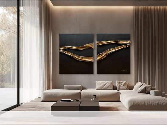 Black & Gold Abstract Luxury