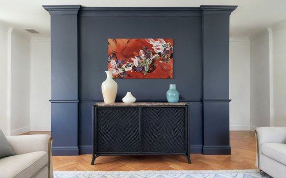 Silk, Lacquer and Cinnabar III