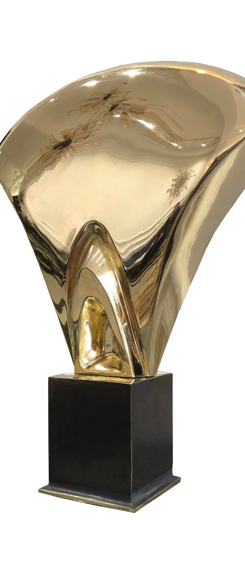 "Infinity" abstract bronze sculpture by Veaceslav Jiglitski