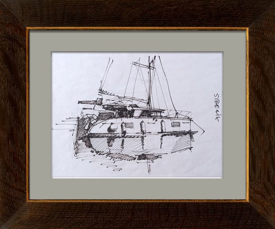 Lagoon 450F Catamaran Original Liner Sketch